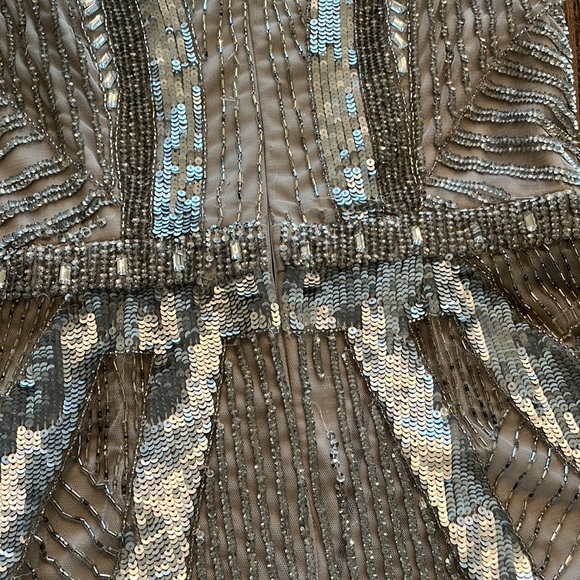 Aidan Mattox Sleeveless Beaded Sequin Sheath Dress - Picture 13 of 13